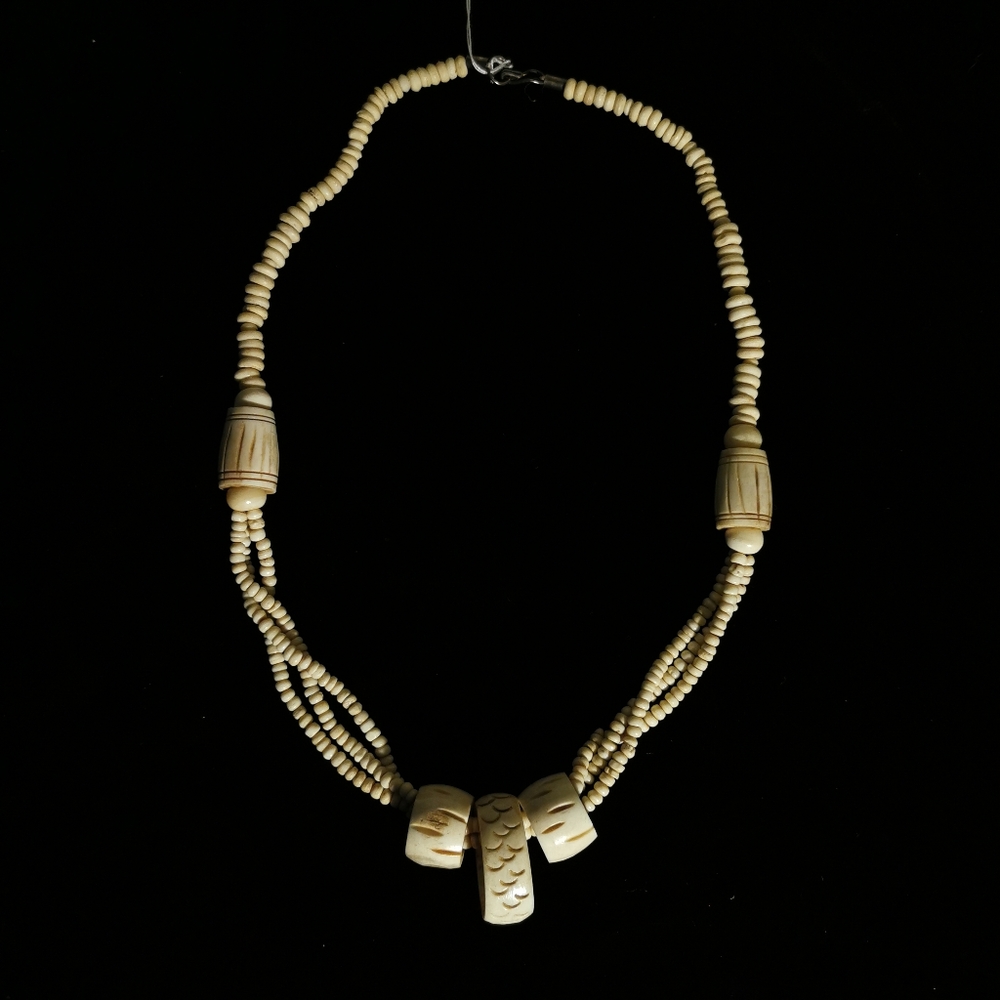 Carved Bone Necklace